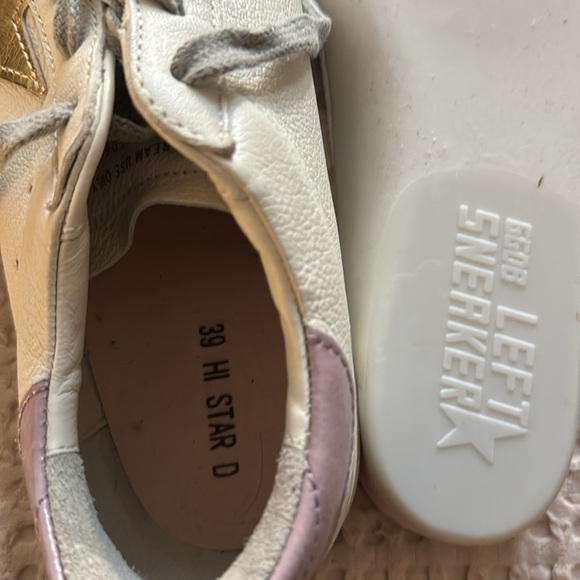 Golden goose hi star D2 white gold lilac worn once ! - Picture 8 of 12